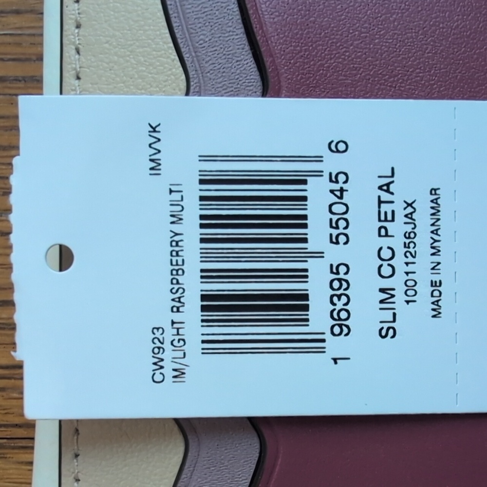 NWT Coach Petal Card Case Women's Leather Wallet - Picture 6 of 10